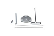 Veggmontering, AV-braketter & AV-møbler - Ergotron Grommet Mount for LX Single Arm - Max - recommended for - 98-034