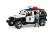 Leketøysbil - Bruder  Jeep Wrangler Rubicon Police vehicle with police officer and accessories - 2526