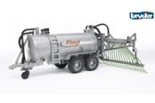 Leketøysbil - Bruder  Fliegl barrel trailer with spread tubes - 2020