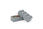 Barnerom - LEGO Oppbevaring 8, grå - RC4004SG