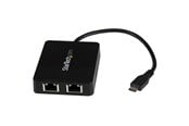 Nettverksadapter - StarTech.com USB-C to Dual Gigabit Ethernet Adapter with USB 3.0 (Type-A) Port USB Type-C Gigabit Network Adapter - US1GC301AU2R