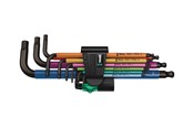 Håndverktøy - Wera 950/9 Hex-Plus Multicolour 1 SB Multicolour L-key set metric BlackLaser 9 pieces - 05073593001