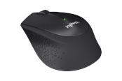 Mus - Logitech B330 Silent Plus - Mus - Optisk - 3 knapper - Svart - 910-004913