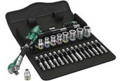 Verktøy - Wera 8100 sa 6 zyklop speed ratchet set 1/4 drive metric  28 pieces - 05004016001