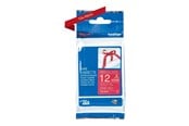 Papir, Fotopapir & Etiketter - Brother TZe RW34 textile tape gold/red 12mm/4m - TZERW34