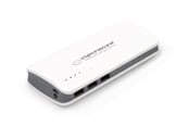 Nødlader - Esperanza POWER BANK RADIUM 8000MAH WHITE/GRAY Nødlader - Hvit - 8000 mAh - EMP106WE