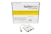Skjermkabel - StarTech.com USB-C to 4K HDMI Multifunction Adapter with Power Delivery and USB-A Port - CDP2HDUACPW