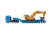 Leketøysbil - SIKU Siku 1:87 tungtransport med flatbed-tilhenger - 1847