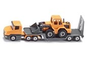 Leketøysbil - SIKU Low loader with front loader 1:64 - 1616