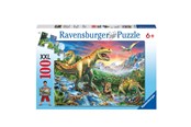 Puslespill - Ravensburger At the dinosaurs 100pcs. XXL - 106653
