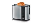 Brødrister - SEVERIN Brødrister AT 2589 - Brushed Stainless Steel/Black - AT 2589