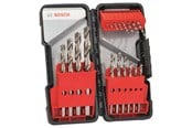 Bormaskin & Bits - Bosch 18-delers metallbor-sett HSS-G, DIN 338, 135° 1; 1,5; 2; 2,5; 3; 3,5; 4; 4,5; 5; 5,5; 6; 7; 8; 9; 10 mm - 2607019578