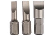 Bormaskin & Bits - Bosch 3-delers skrutrekkerbits-sett, ekstra hard (S) S 0,6x4,5; S 0,8x5,5; S 1,2x8,0 - 2607001750
