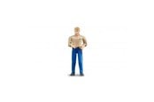 Figurer - Bruder Man light skin blue jeans - 60006