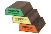 Slipemaskin - Bosch Slipesvamper, profil, pakke med 3 stk. 97 x 69 x 26 mm, M, F, SF - 2609256F15