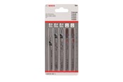 Verktøy - Bosch 5-delers stikksagblad-sett Wood and Plastics T 101 AO; T 101 B; T 101 D; T 102 H; T 102 D - 2608667858