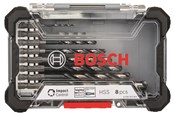 Bormaskin & Bits - Bosch Impact Control HSS-bor, sett, 8 stk. - 2608577146