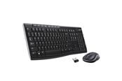Tastatur - Logitech MK270 Wireless Keyboard and Mouse Combo - US International (Polski) - Tastatur & Mussett - Engelsk (USA) - Svart - 920-004508