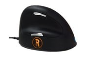 Mus - R-Go Tools R-Go HE Break L - Ergonomisk mus - 4 knapper - Svart - RGOBRHEMLR