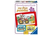 Puslespill - Ravensburger Excavator Tractor & Dump Tractor 3x6p - 65738