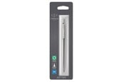 Skrive- & Tegneverktøy - Parker Jotter Ballpoint Pen | Stainless Steel with Chrome Trim | Medium Point Blue Ink - 1953205