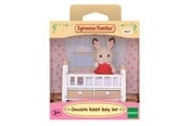 Dukker, Bamser & Utstyr - Sylvanian Families Sett med baby Sjokoladekanin (barneseng) - 5017