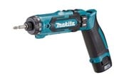 Skru/Bormaskin - Makita 7.2v driver drill pen li-ion - with 2x1.5ah charger and sui - DF012DSE