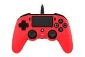 Spill - Tilbehør - NACON Compact Controller Red - Wired Controller - Sony PlayStation 4 - 3499550360714