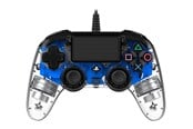 Spill - Tilbehør - NACON Wired Illuminated Compact Controller Blue - Wired Controller - Sony PlayStation 4 - 3499550360806