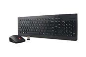 Tastatur - Lenovo Essential Wireless Combo - tastatur og mus-sæt - amk. engelsk med EURO-symbol - Tastatur & Mussett - Svart - 4X30M39497
