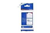 Papir, Fotopapir & Etiketter - Brother Tape TZeFA4B 18mm Blue on White background - TZEFA4