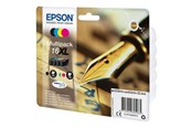 Printertilbehør blekk/toner - Epson 16XL Multipack - 4 pakker - XL - sort gul cyan magenta - original - blækpatron - C13T16364022
