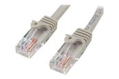 Nettverkskabel - StarTech.com 5m Grey Cat5e / Cat 5 Snagless Patch Cable 5 m - patchkabel - 5 m - grå - Grå - 5m - 45PAT5MGR