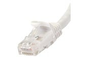 Nettverkskabel - StarTech.com 0.5m White Cat6 / Cat 6 Snagless Ethernet Patch Cable 0.5 m - netværkskabel - 50 cm - hvid - Hvit - 0.5m - N6PATC50CMWH