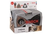 Slipemaskin - Bosch Starlock Best of Sanding, sett, 6 deler AVZ 93 G; AVZ 90 RT6; AVZ 32 RT4; Wood & Paint-sandpapir (3x) - 2608664133
