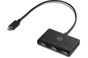 USB-hub - HP USB-C to USB-A USB-hub - USB 3.0 - 3 porter - Svart - Z6A00AA