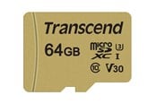 Minnekort - Transcend 500S microSDXC UHS-3 - 64GB - TS64GUSD500S