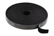 Kabelordner/Kabelstrømpe - Deltaco Velcrobånd - 5m - Black - CM2005S