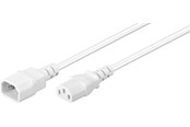 Strømkabel (ekstern) - Pro Power cable C14 - C13 - Hvit - 1m - 4040849975820