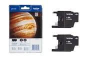 Printertilbehør blekk/toner - Brother LC1240BKBP2 / LC1240BKBP2 2-Pack Black Ink - LC1240BKBP2