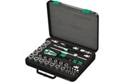 Verktøy - Wera 8100 SC 2 Zyklop Speed Ratchet Set 1/2" drive metric 37 pieces - 5003645001