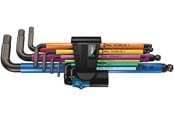 Håndverktøy - Wera l-key set blacklaser hex-plus 950/9 multicolour hf 1 w/holding function 9pcs 1.5x90-10x224mm - 5022210001