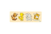 Treleker - Goki Wooden Bubble Puzzle Dog Duck Rabbit Cat - 57866