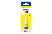Printertilbehør blekk/toner - Epson EcoTank 104 - Yellow Ink - C13T00P440