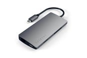 Dokkingstasjon - Satechi Aluminum Multi-Port Adapter V2 - USB-C - 3-Port USB-A - 1× HDMI - 1GbE - ST-TCMA2M