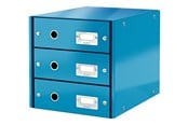 Arkivering & Oppbevaring - Leitz Skuffkabinett Click & Store WOW 3 skuffer Blå - 60480036