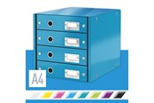 Arkivering & Oppbevaring - Leitz Skuffkabinett Click & Store WOW 4 skuffer Blå - 60490036