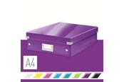 Arkivering & Oppbevaring - Leitz Sorteringsboks Click&Store WOW Medium Lilla - 60580062