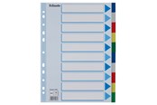 Lommer, Omslag & Registre - Esselte Skilleblad PP A4 10-delt Flerf. - 15261