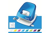 Hullemaskin & Stiftemaskin - Leitz Hullemaskin WOW 5008 2 hull/30 ark Blå - 50081036